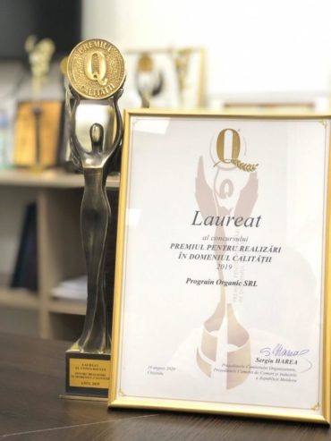 “Prograin Organic” S.R.L. este laureat al concursului Premiul pentru realizări în domeniul calității, luând premiul mare: ZEIȚA CALITĂȚII!